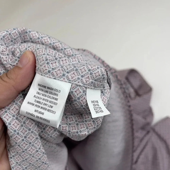 Tasso Elba Long Sleeve Cotton Square Printed Button Down Shirt - Picture 4 of 12